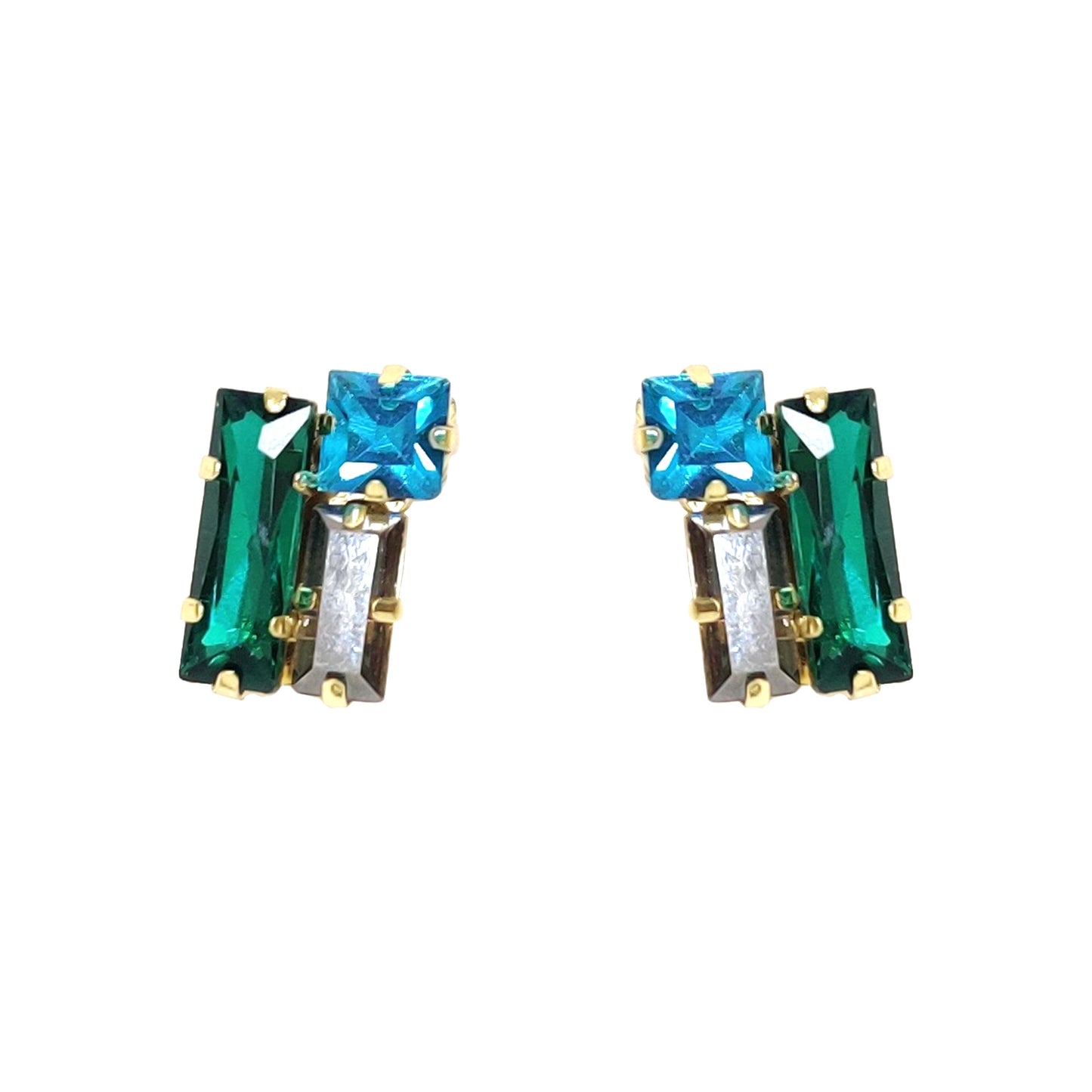 Glass Rhinestone Earring