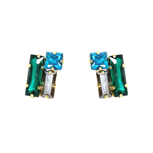 Glass Rhinestone Earring