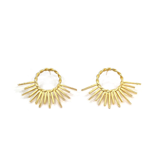 Brass Metal Earring