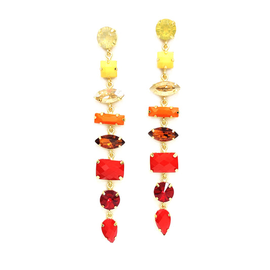 Glass Rhinestone Earring