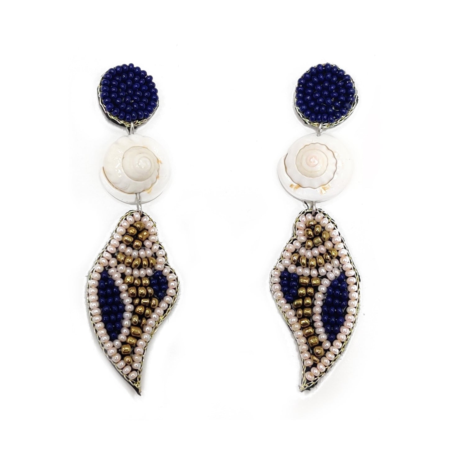 Seed Bead Embroidery Earring