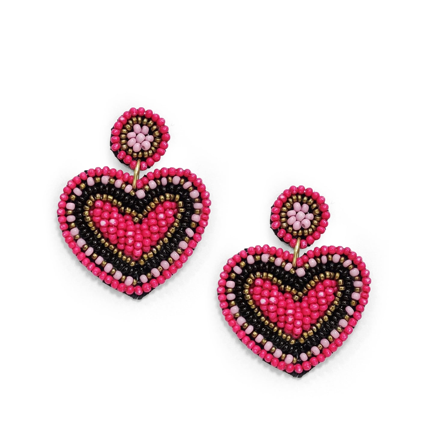 Seed Bead Embroidery Earring