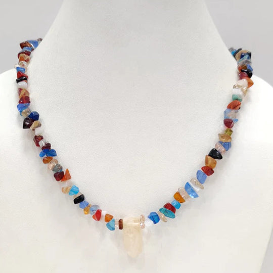 Glass Uncut Necklace